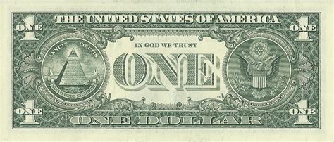 Fileus One Dollar Bill Reverse Series 2009 Wikimedia Commons