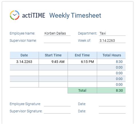 Sample Timesheets For Hourly Employees The Document Template