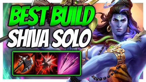 THE ONLY SHIVA BUILD YOU NEED Smite Shiva Solo YouTube