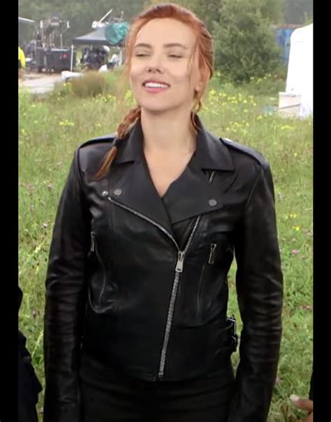 Black Widow 2021 Natasha Romanoff Black Motorcycle Jacket Ujackets
