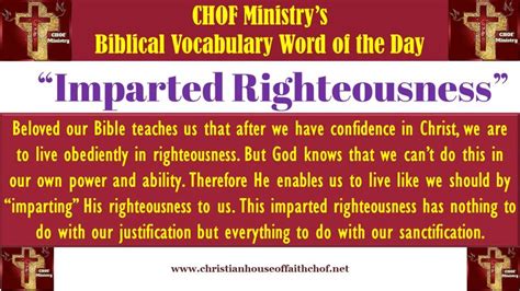 Chof Ministrys Biblical Vocabulary Word Of The Day Vocabulary Words