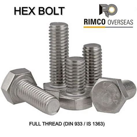 Stainless Steel Heavy Duty Bolts Bolt Size More Than 10 Inch At Rs 10