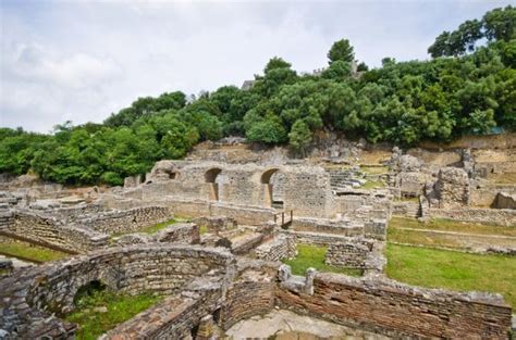 Butrinto Albania Parte Delle Rovine Del Sito Archeologico Evolution