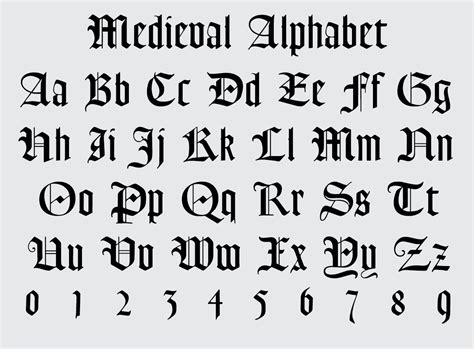 Gothic Alphabet Svg Png Gothic Script Svg Blackletter Svg Dxf Clipart