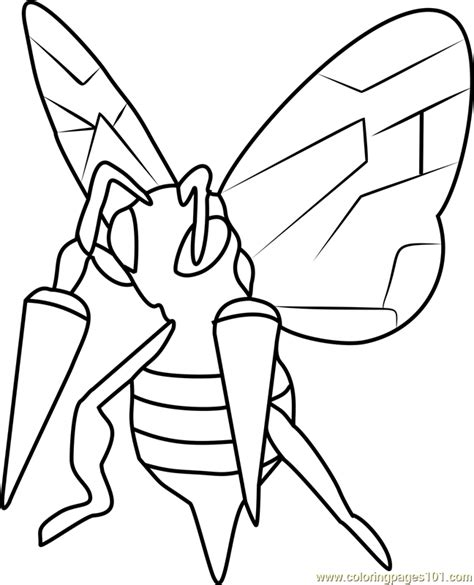 Weedle Coloring Page Coloring Pages
