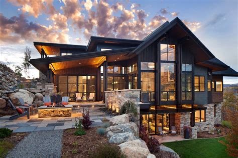 Two Story Contemporary Mountain Home Designed 2016 Contemporary
