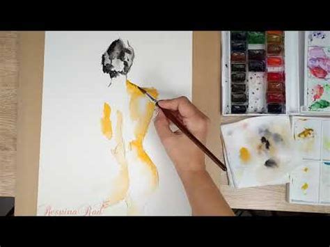 How To Paint Figurative Nude Women Painting In Watercolour Watercolour
