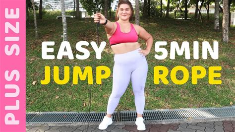 Easy 5 Minute Jump Rope Workout With Me Plus Size Youtube