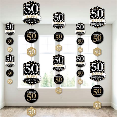Big Dot Of Happiness Adult 50th Birthday Gold Birthday Party Diy