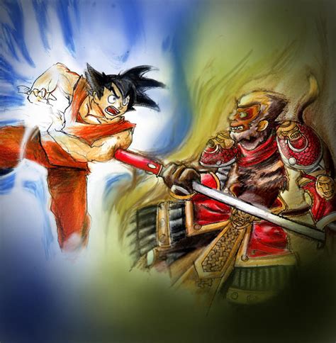 Goku Vs Wukong By Angry Paradox On Deviantart
