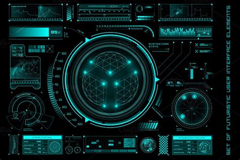 Futuristic User Interface Elements User Interface Interface Design