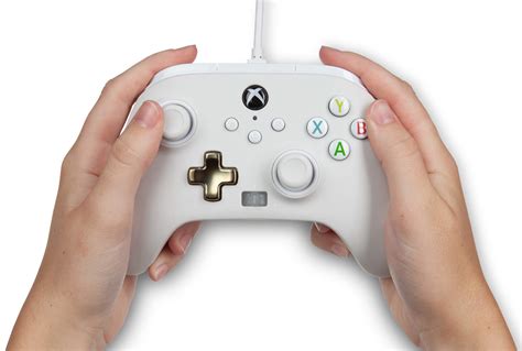 Powera Enhanced Wired Controller For Xbox Mist White Gamepad Wired