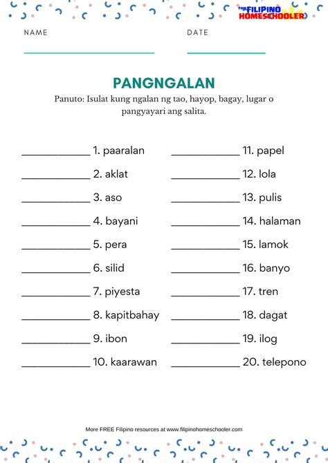 19 Filipino Ideas Filipino Worksheets 2nd Grade Worksheets
