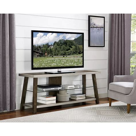 Brassex Inc 60 Tv Stand Brown The Home Depot Canada