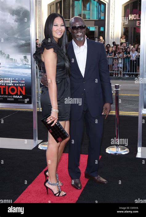 Kimora Lee Simmons Djimon Hounsou At Arrivals For Inception Premiere