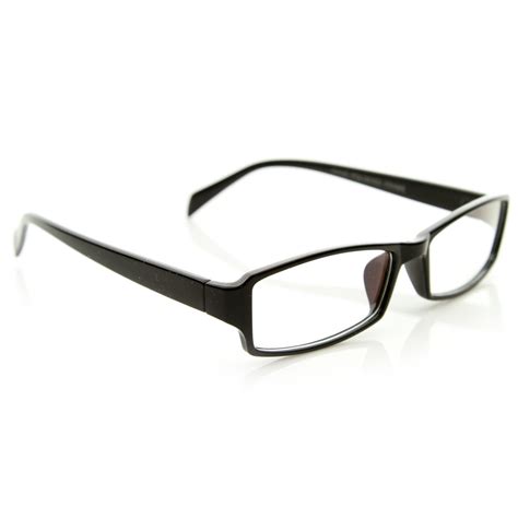 Optical Rx Rectangular Basic Frame Clear Lens Glasses Zerouv