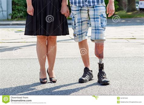 Male Amputee Wearing A Prosthetic Leg Stock Photos Image 34781343