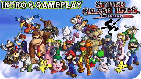 Super Smash Bros Melee Intro Gameplay Hd Youtube