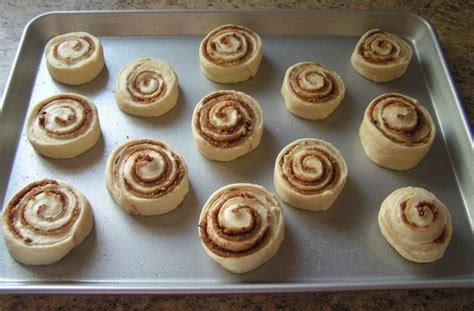 Homemade Cinnamon Rolls Butter With A Side Of Bread