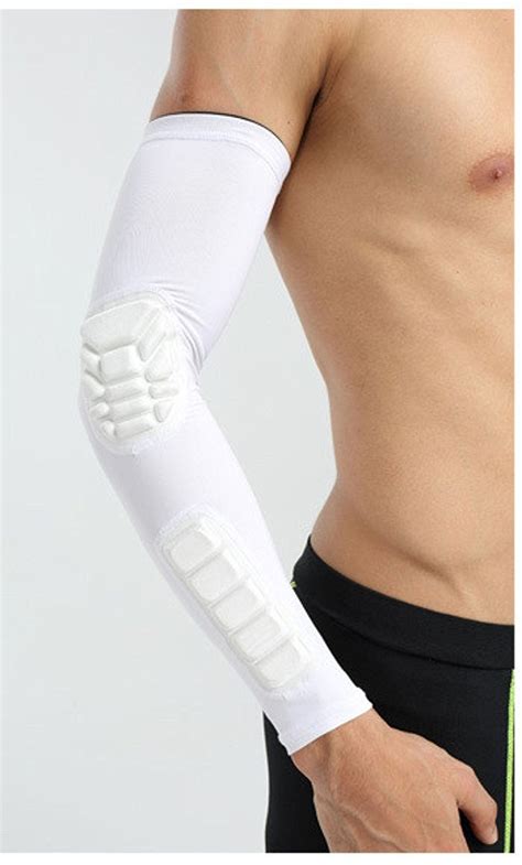 Cricket Fielding Sleeves Arm Compression Sleeve With Padding On Elbow And Forearm By Cricket