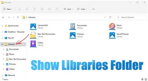 How To Show Or Hide The Libraries Folder On Windows 11 In 2022 Hidden