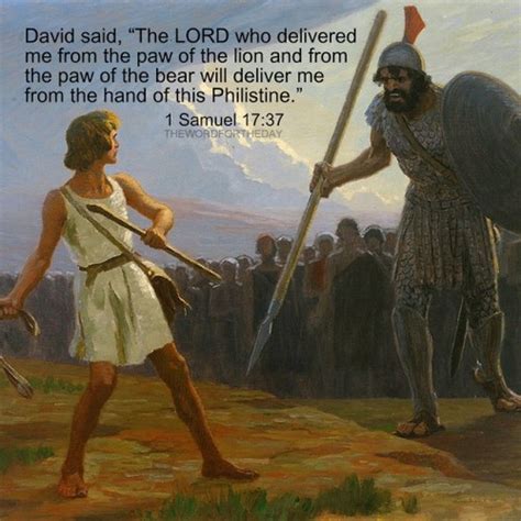 The Word For The Day 1 Samuel 1737 David Said ‘the Lord Who