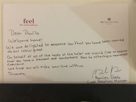 Sample Welcome Note For Guest