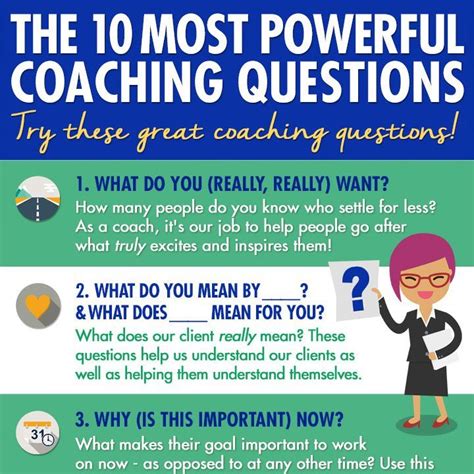 This Fun Infographic Has 10 Of The Best Coaching Questions To Inspire
