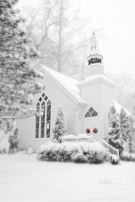 Stunning Snow Covered Church~this Would Be So Pretty As A