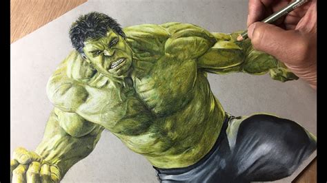 Drawing Hulk Avengers Timelapse Artology Marvel Paintings Hulk