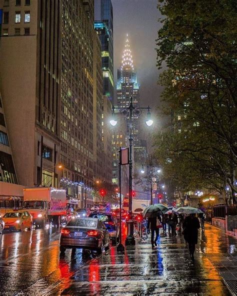 Walking On 42nd Street In The Rain By Matthew Chimera Photography New