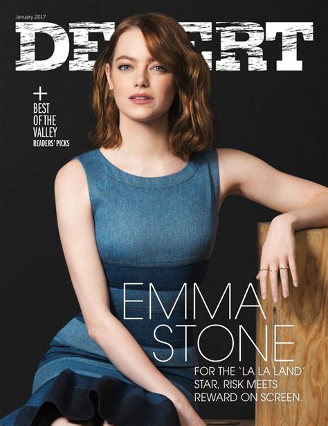 Emma Stone Desert Magazine January Issue