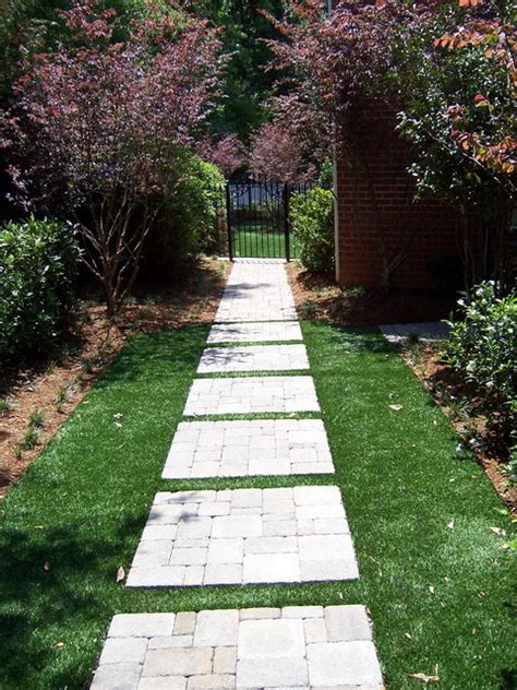 Paver Stepping Stone Entry Pathway