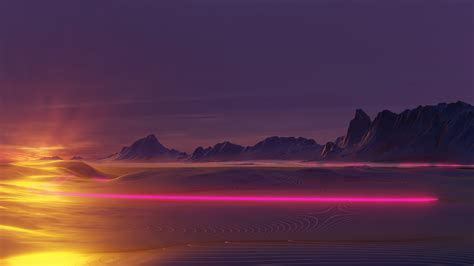 1366x768 Neon Glow Outrun Synthwave 4k 1366x768 Resolution Hd 4k