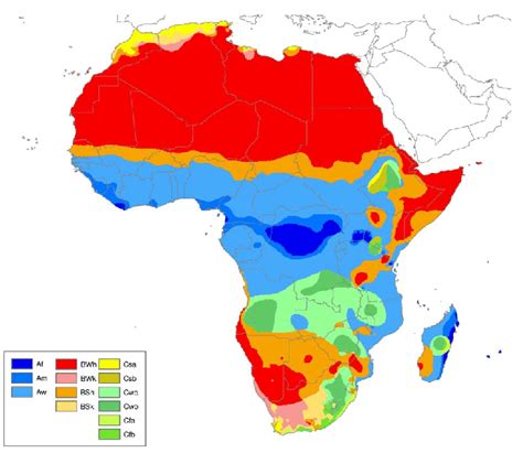 Köppen Geiger Climate Type Map Of Africa Download Scientific Diagram