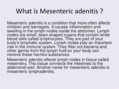 Symptoms Of Mesenteric Adenitis Pt Master Guide