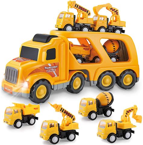 Diecast Cars Trucks And Vans Toys For Boys Construction Truck