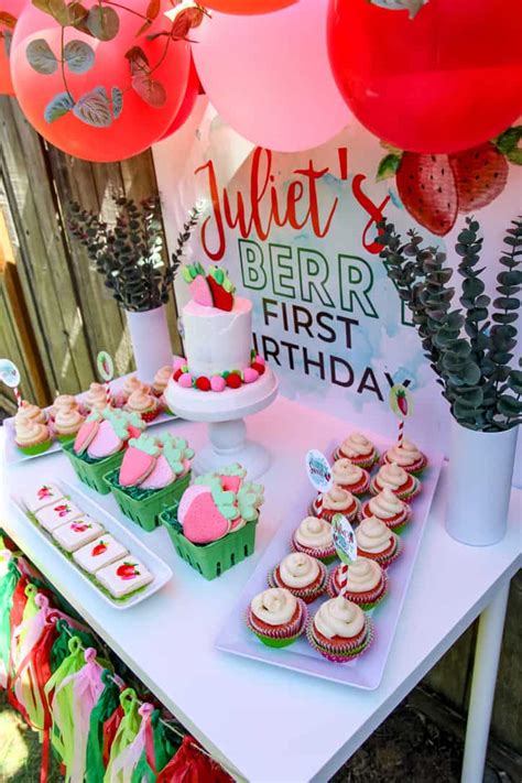 My Berry First Birthday Strawberry Themed Party Mimis Dollhouse