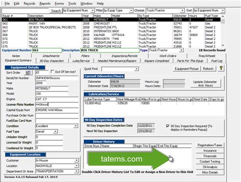Tatems Fleet Maintenance Software 4623 Review And Download