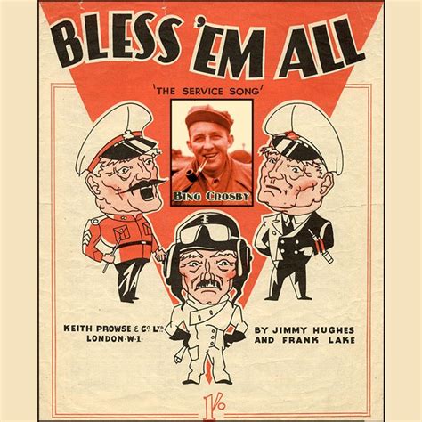 Bless Em All Bing Crosby 1944 Music Covers Songs Vintage Sheet Music