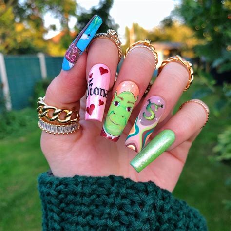 Chelsey Marie 🍒 Nail Artist 🇬🇧s Instagram Profile Post 💚 Shrek Is