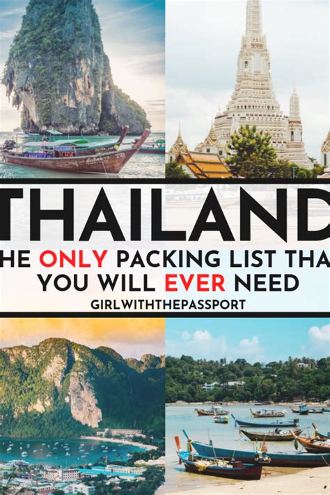 What To Pack For Thailand Thailand Packing List What To Wear In
