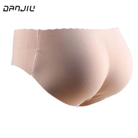 Women Sponge Hip Padded Abundant Buttocks Underwear Lady Push Up Low Waist Padded Panties Solid