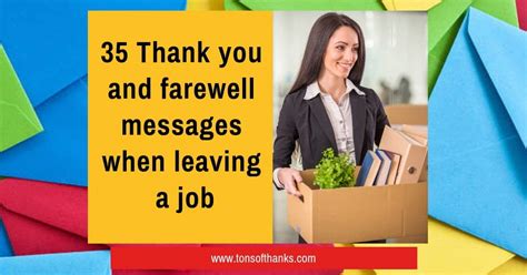 Thank You When Leaving A Job