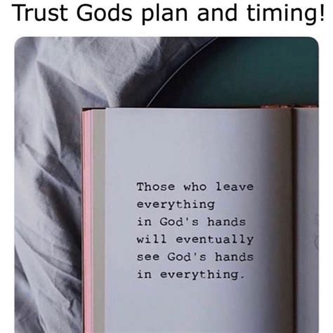 Trust Gods Plan And Timing