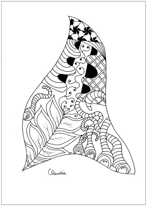 Zentangle simple - Zentangle Adult Coloring Pages - Page 3