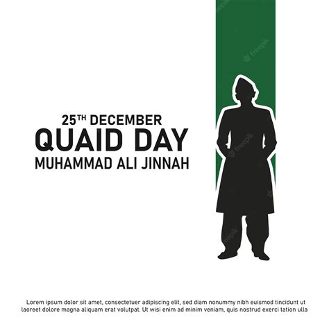 Premium Vector Quaid E Azam Day 25th December Celebration Social
