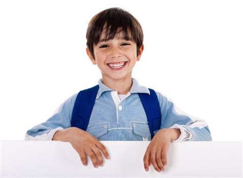 Young Kid Standing Behind The Board — Stock Photo © Get4net 1960860