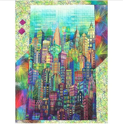 Hoffman Skylines And Forest Friends Quilt Made By Debbie Bowles Of Maple