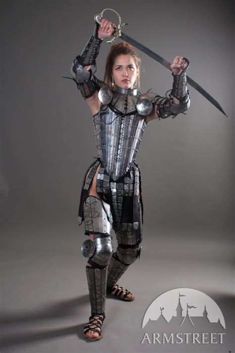 Etched Splinted Armour Legs Female Warriors Fantasy Armor Fantasy